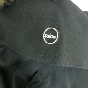 Black fold over solow leggings